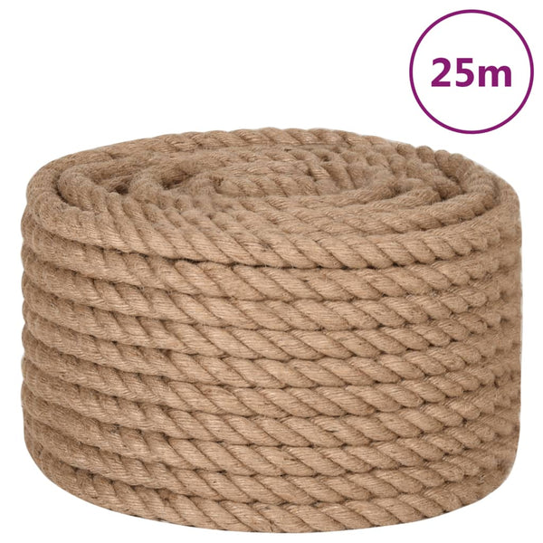 Vidaxl Jute Rope 25 M Long 20 Mm Thick Ropes Cords & Slings