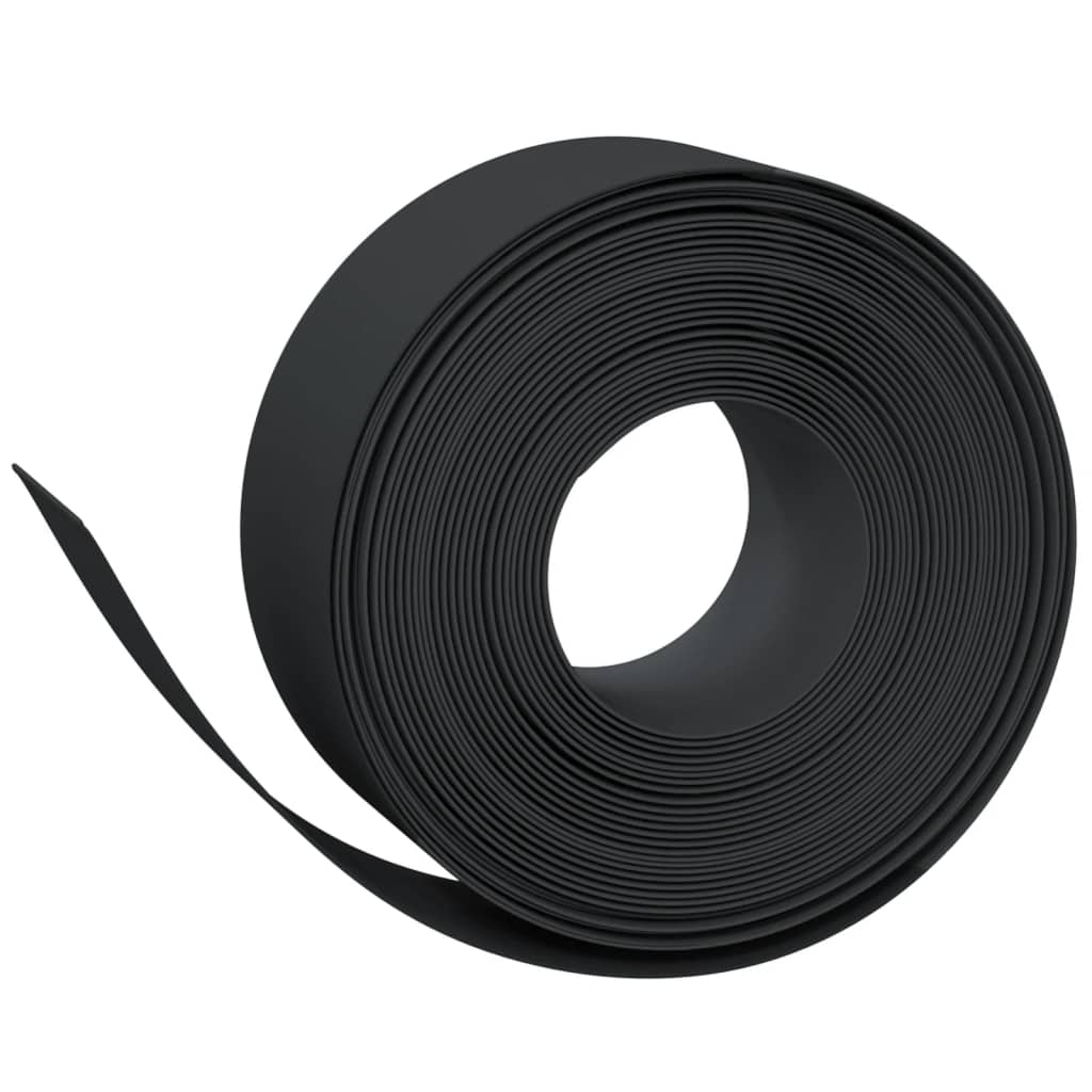 Garden Edging Black 10 M 20 Cm Polyethylene Garden Edging & Borders