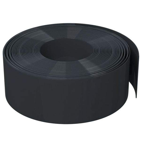 Garden Edging Black 10 M 20 Cm Polyethylene Garden Edging & Borders