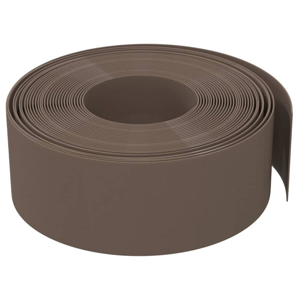 Vidaxl Garden Edging Brown 10 M 20 Cm Polyethylene Garden Edging & Borders