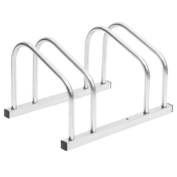 Vidaxl Bike Rack For 2 Bikes Galvanised Steel Bicycle Stands & Storage