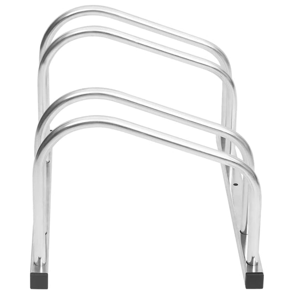 Vidaxl Bike Rack For 2 Bikes Galvanised Steel Bicycle Stands & Storage
