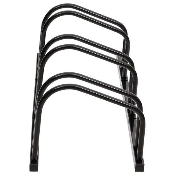 Vidaxl Bike Rack For 3 Bikes Black Steel Bicycle Stands & Storage