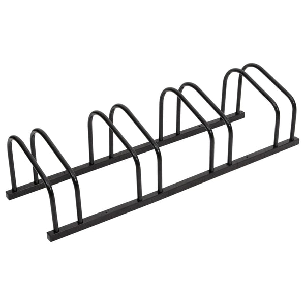 Bike Rack For 4 Bikes Black Steel Bicycle Stands & Storage