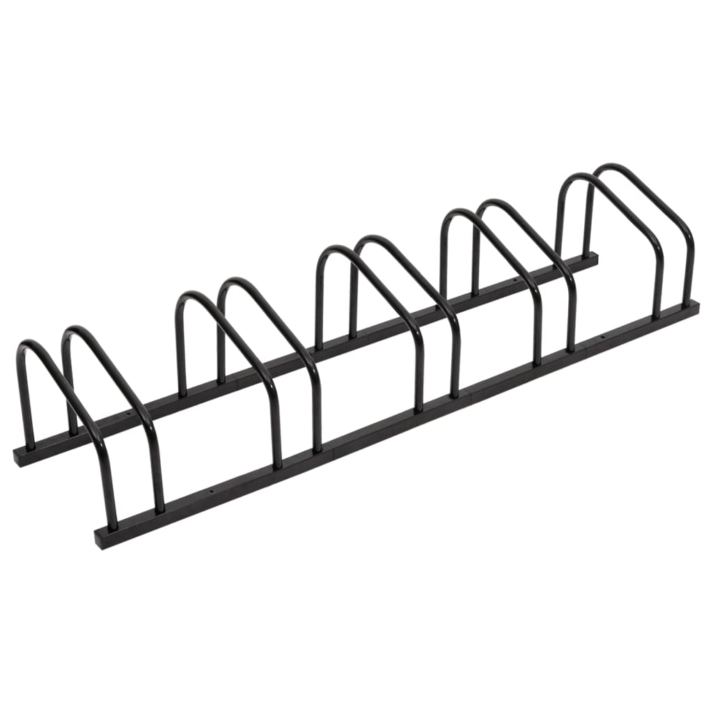 Bike Rack For 5 Bikes Black Steel Bicycle Stands & Storage