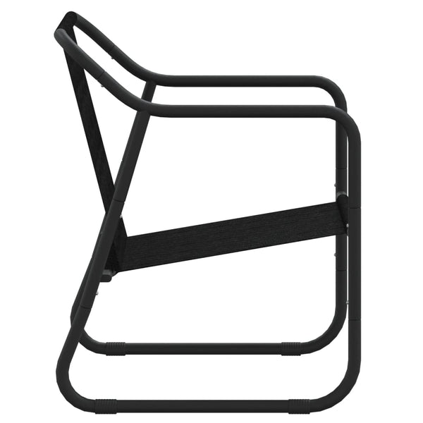 3 Piece Garden Lounge Set With Cushions Anthracite Steel Loungers