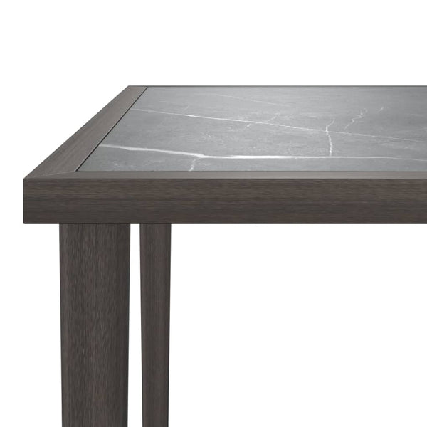 Vidaxl Garden Table Grey 48X48x37 Cm Steel Patio & Garden Tables