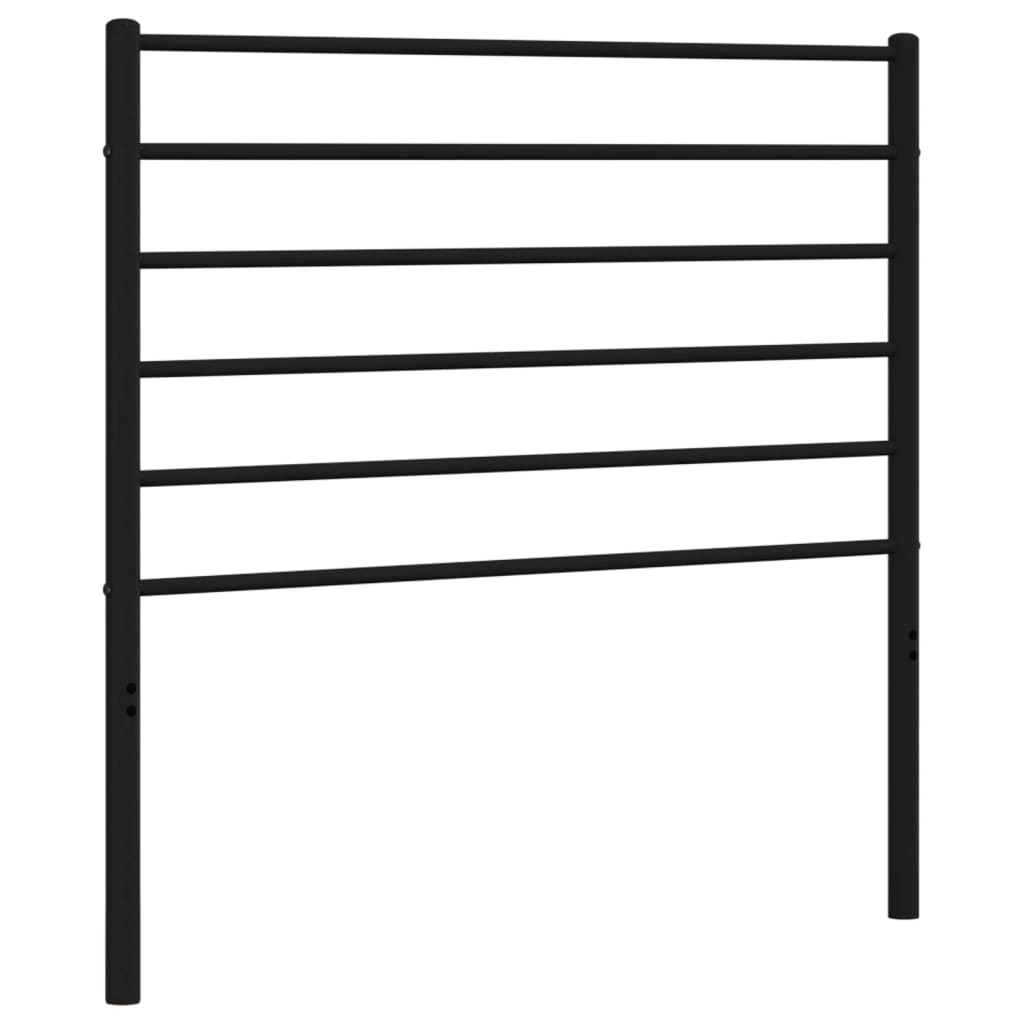 Metal Headboard Black 107 Cm Single Bed Frames