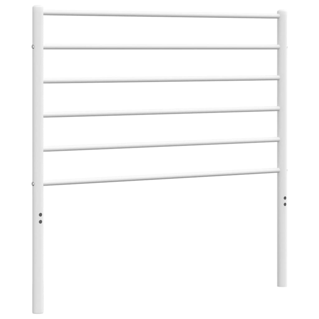 Metal Headboard White 107 Cm Single Bed Frames