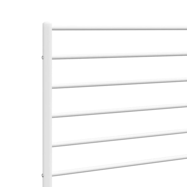 Metal Headboard White 107 Cm Single Bed Frames