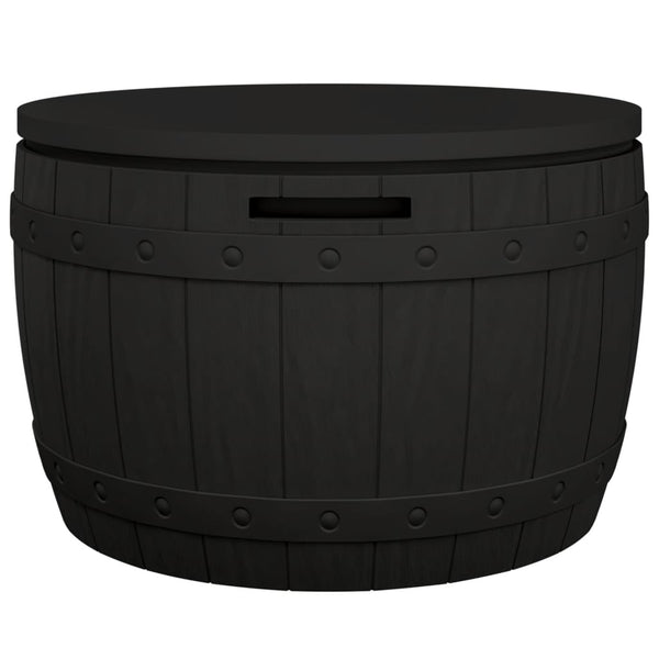 3 In 1 Garden Storage Box Black Polypropylene Storage Boxes
