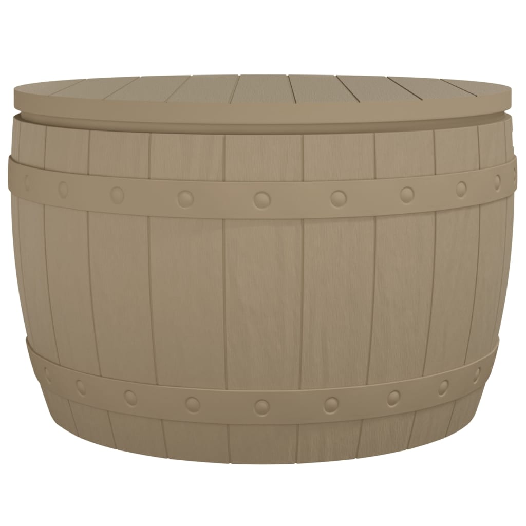 3 In 1 Garden Storage Box Light Brown Polypropylene Storage Boxes