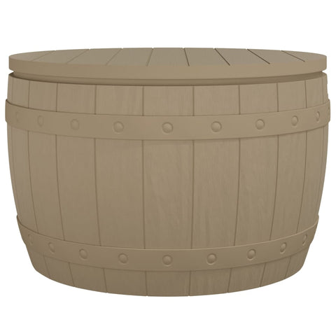 3 In 1 Garden Storage Box Light Brown Polypropylene Storage Boxes