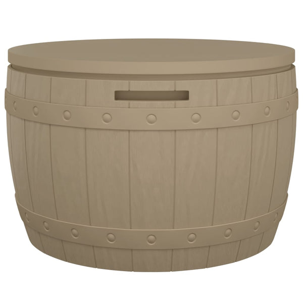 3 In 1 Garden Storage Box Light Brown Polypropylene Storage Boxes