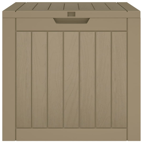 Garden Storage Box Light Brown 55.5X43x53 Cm Polypropylene Storage Boxes
