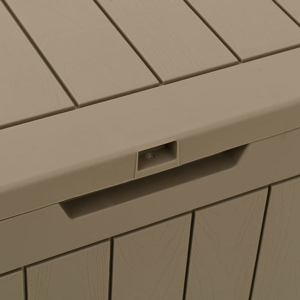 Garden Storage Box Light Brown 55.5X43x53 Cm Polypropylene Storage Boxes