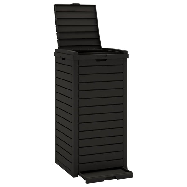Outdoor Garbage Bin Black 41X41x86 Cm Polypropylene Rubbish Bins