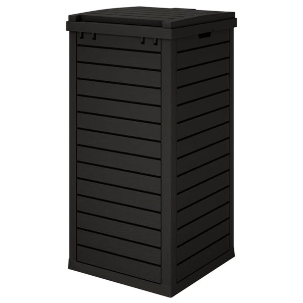 Outdoor Garbage Bin Black 41X41x86 Cm Polypropylene Rubbish Bins