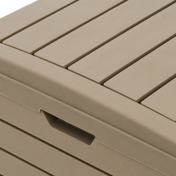 Outdoor Garbage Bin Light Brown 41X41x86 Cm Polypropylene Rubbish Bins