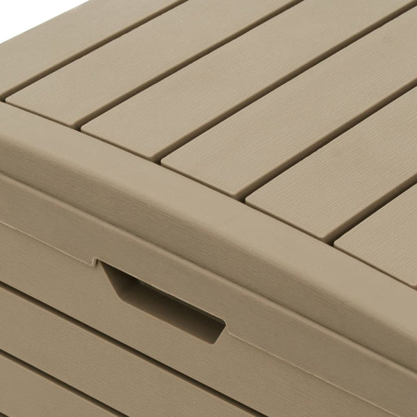 Outdoor Garbage Bin Light Brown 78X41x86 Cm Polypropylene Rubbish Bins