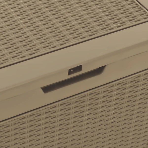 Garden Storage Box Light Brown 55.5X43x53 Cm Polypropylene Storage Boxes