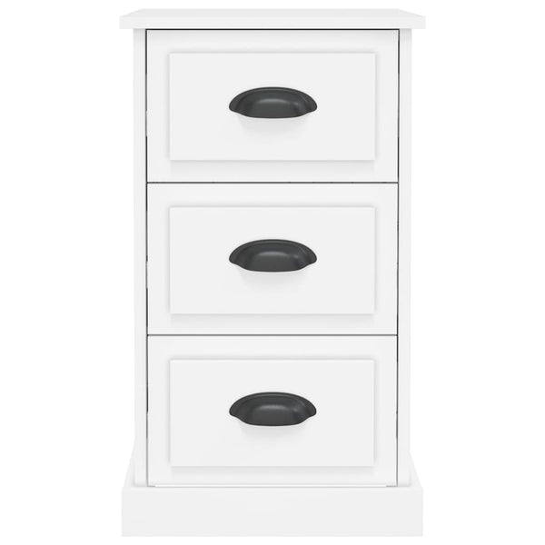 Bedside Cabinet White 39X39x67 Cm Engineered Wood Bedside Tables