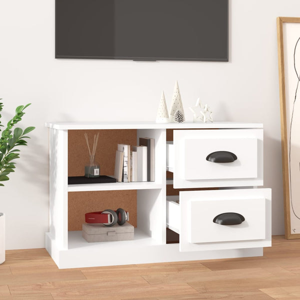 Tv Cabinet White 73X35.5X47.5 Cm Engineered Wood Tv Stands & Entertainment Units
