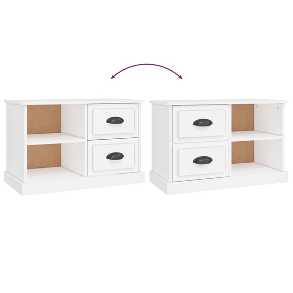 Tv Cabinet White 73X35.5X47.5 Cm Engineered Wood Tv Stands & Entertainment Units