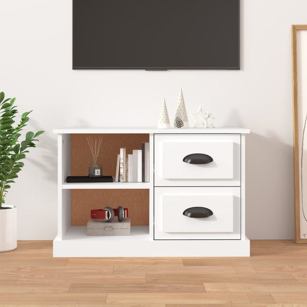 Tv Cabinet White 73X35.5X47.5 Cm Engineered Wood Tv Stands & Entertainment Units