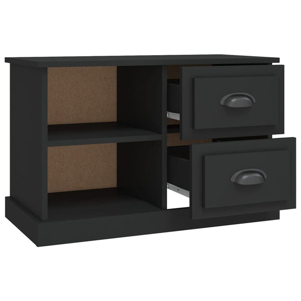 Tv Cabinet Black 73X35.5X47.5 Cm Engineered Wood Tv Stands & Entertainment Units