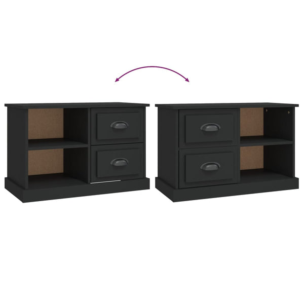 Tv Cabinet Black 73X35.5X47.5 Cm Engineered Wood Tv Stands & Entertainment Units