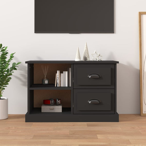 Tv Cabinet Black 73X35.5X47.5 Cm Engineered Wood Tv Stands & Entertainment Units
