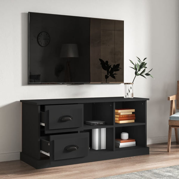 Tv Cabinet Black 102X35.5X47.5 Cm Engineered Wood Tv Stands & Entertainment Units