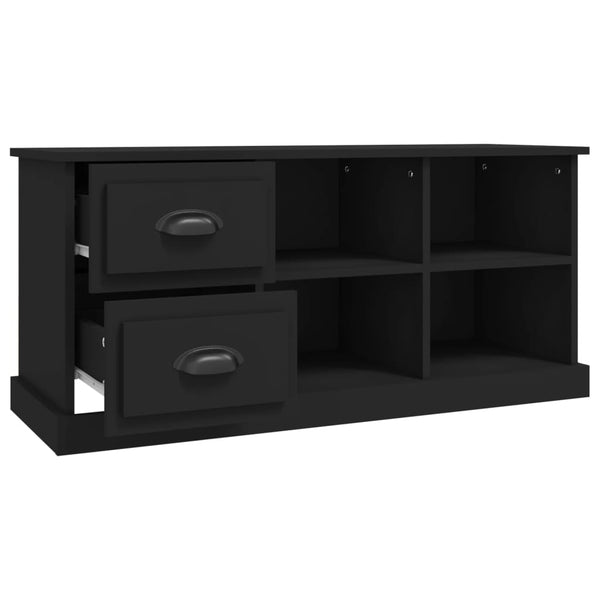 Tv Cabinet Black 102X35.5X47.5 Cm Engineered Wood Tv Stands & Entertainment Units
