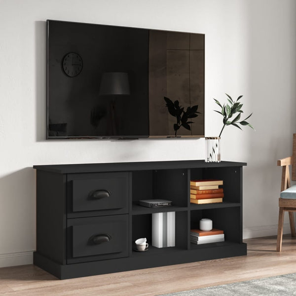 Tv Cabinet Black 102X35.5X47.5 Cm Engineered Wood Tv Stands & Entertainment Units
