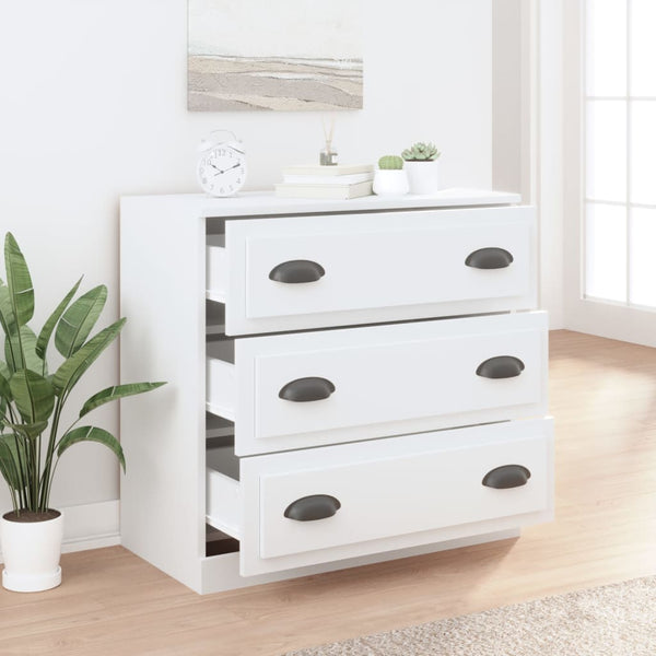 Sideboard White 70X35.5X67.5 Cm Engineered Wood Sideboards & Buffets