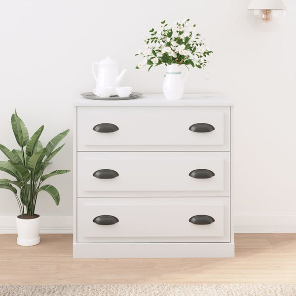 Sideboard White 70X35.5X67.5 Cm Engineered Wood Sideboards & Buffets