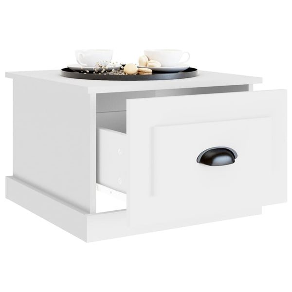 Coffee Table White 50X50x35 Cm Engineered Wood Coffee Tables