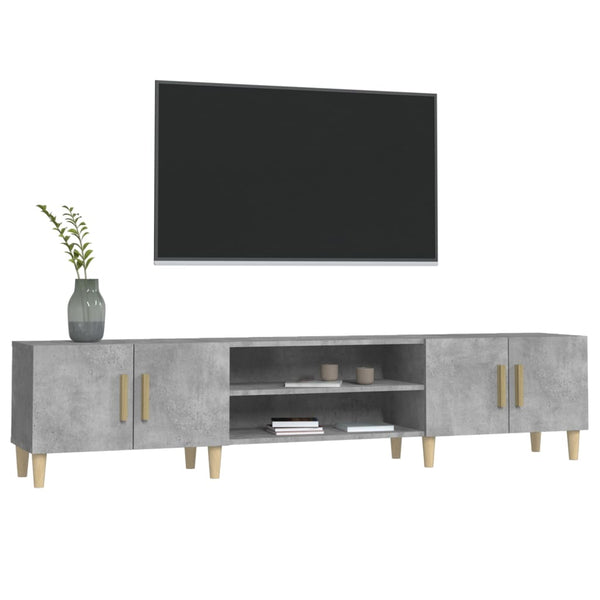 Tv Cabinet Concrete Grey 180X31.5X40 Cm Engineered Wood Tv Stands & Entertainment Units