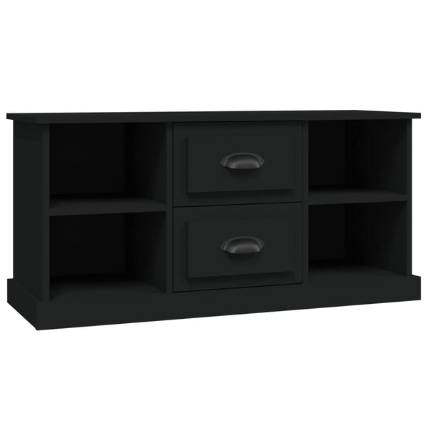 Tv Cabinet Black 99.5X35.5X48 Cm Engineered Wood Tv Stands & Mounts