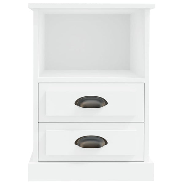 Bedside Cabinets 2 Pcs White 43X36x60 Cm Bedside Tables