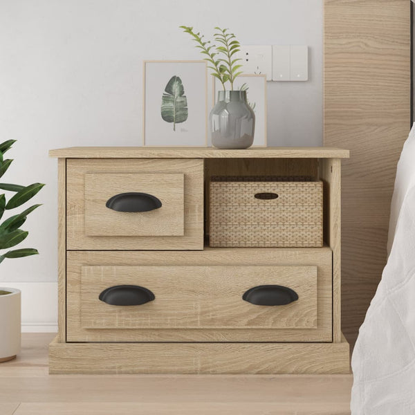 Bedside Cabinet Sonoma Oak 60X39x45 Cm Bedside Tables