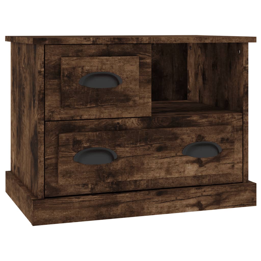 Bedside Cabinet Smoked Oak 60X39x45 Cm Bedside Tables