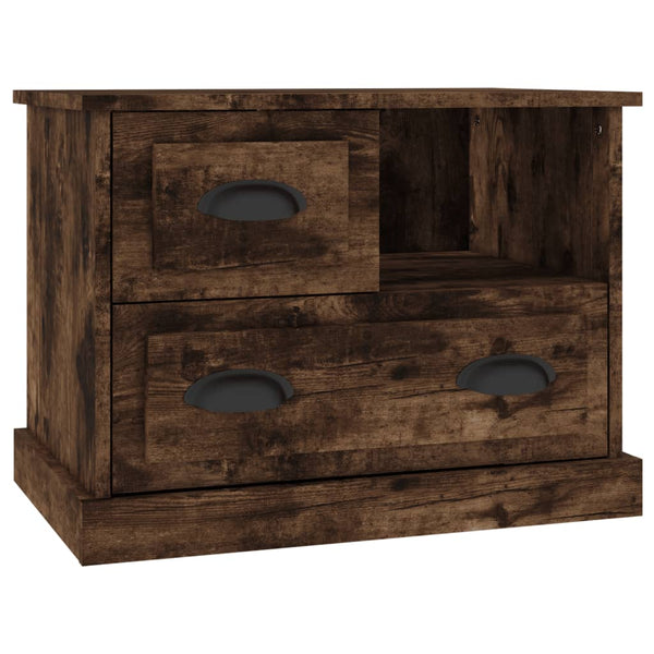 Bedside Cabinet Smoked Oak 60X39x45 Cm Bedside Tables