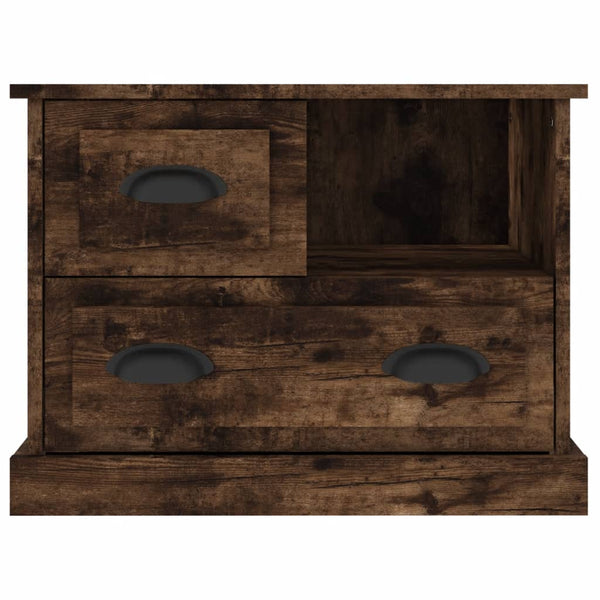 Bedside Cabinet Smoked Oak 60X39x45 Cm Bedside Tables