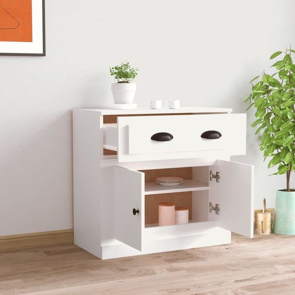 Sideboard White 70X35.5X67.5 Cm Engineered Wood Sideboards & Buffets