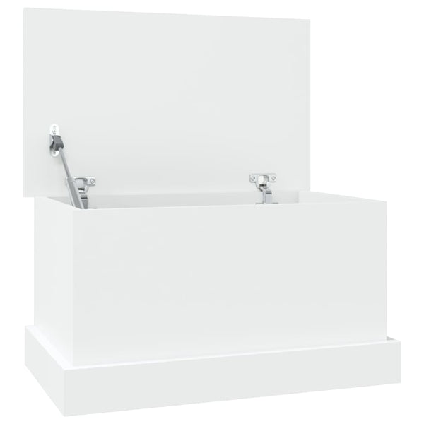 Storage Box White 50X30x28 Cm Engineered Wood Storage Boxes
