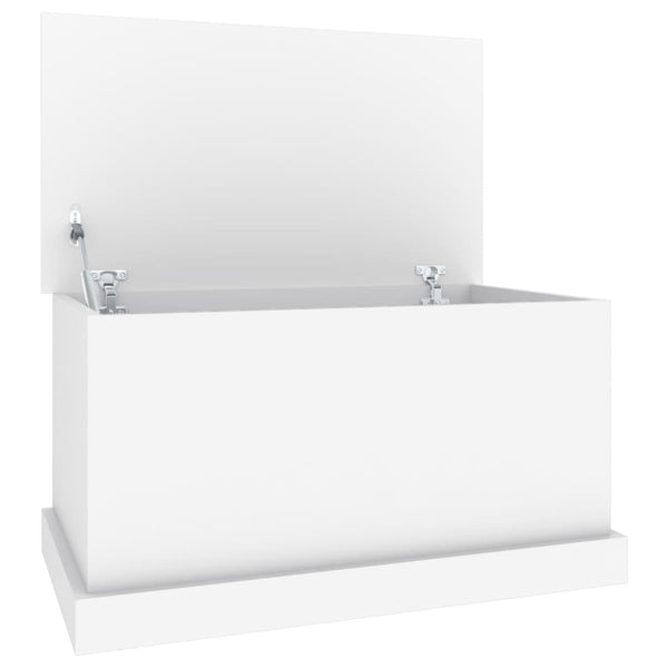 Storage Box White 70X40x38 Cm Engineered Wood Storage Boxes