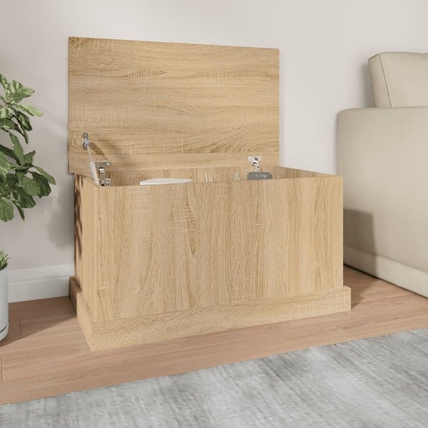 Vidaxl Storage Box Sonoma Oak 70X40x38 Cm Engineered Wood Blanket Boxes