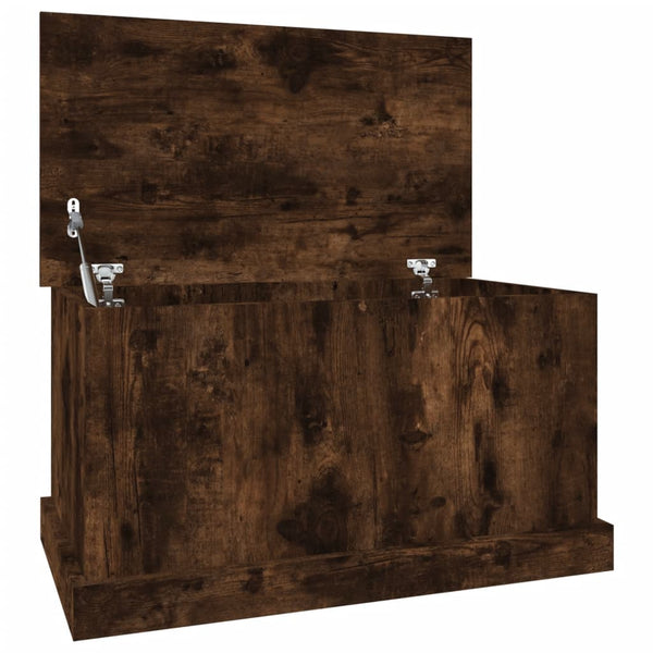 Vidaxl Storage Box Smoked Oak 70X40x38 Cm Engineered Wood Storage Boxes